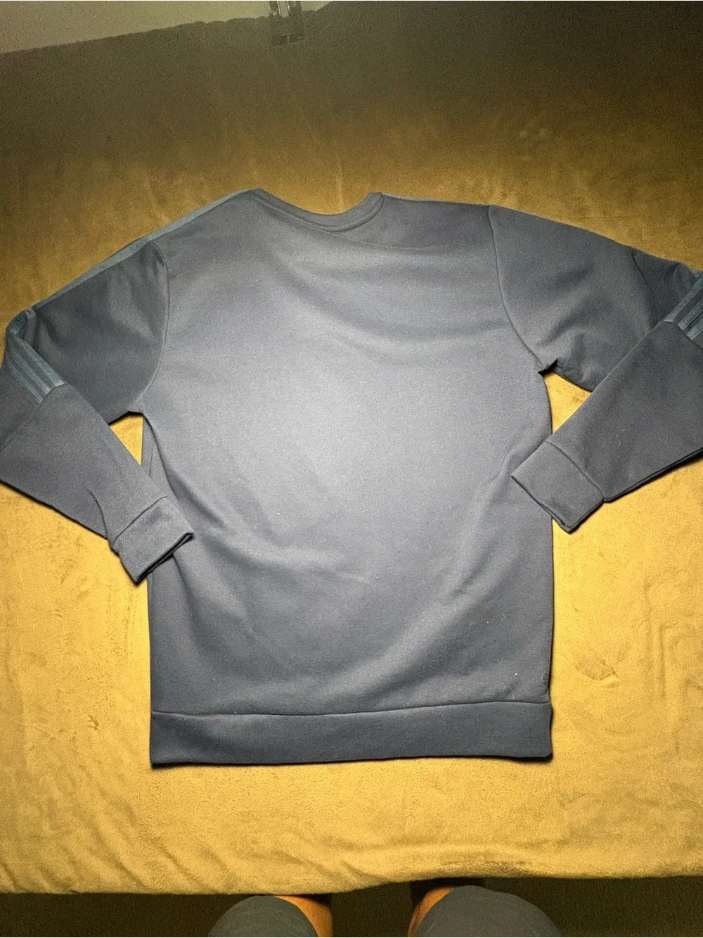 Adidas 3-Stripe Crewneck Sweatshirt – Men's Size Large